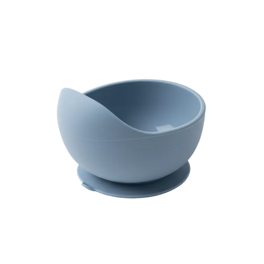 Ciotola dusty blue su sfondo bianco