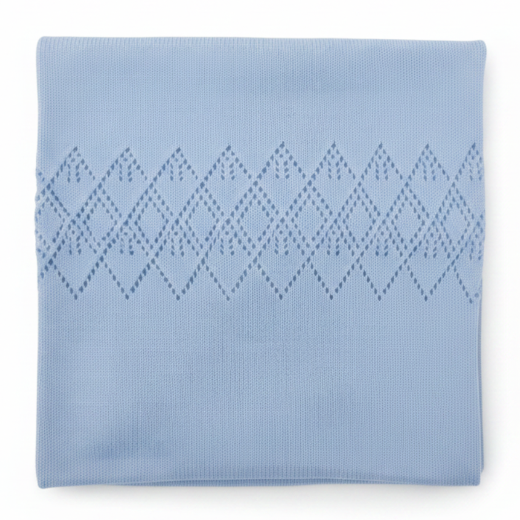 Copertina Geometrica Celeste - Sfondo Bianco
