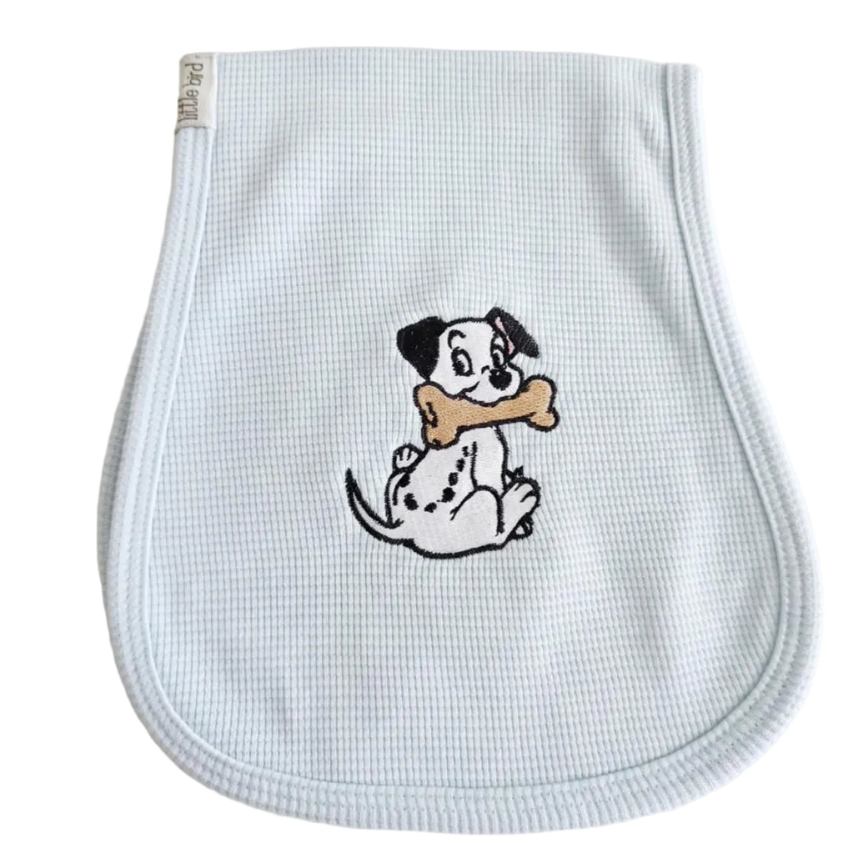 Little Bird - Telospalla Dalmata Celeste - 100% Cotone Anallergico - Personalizzabile