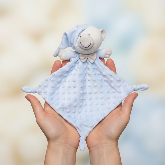 Dou Dou Orsetto Azzurro - Neonato con Texture Morbida