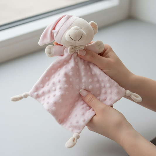 Dou Dou Orsetto Rosa - Neonato con Texture Morbida