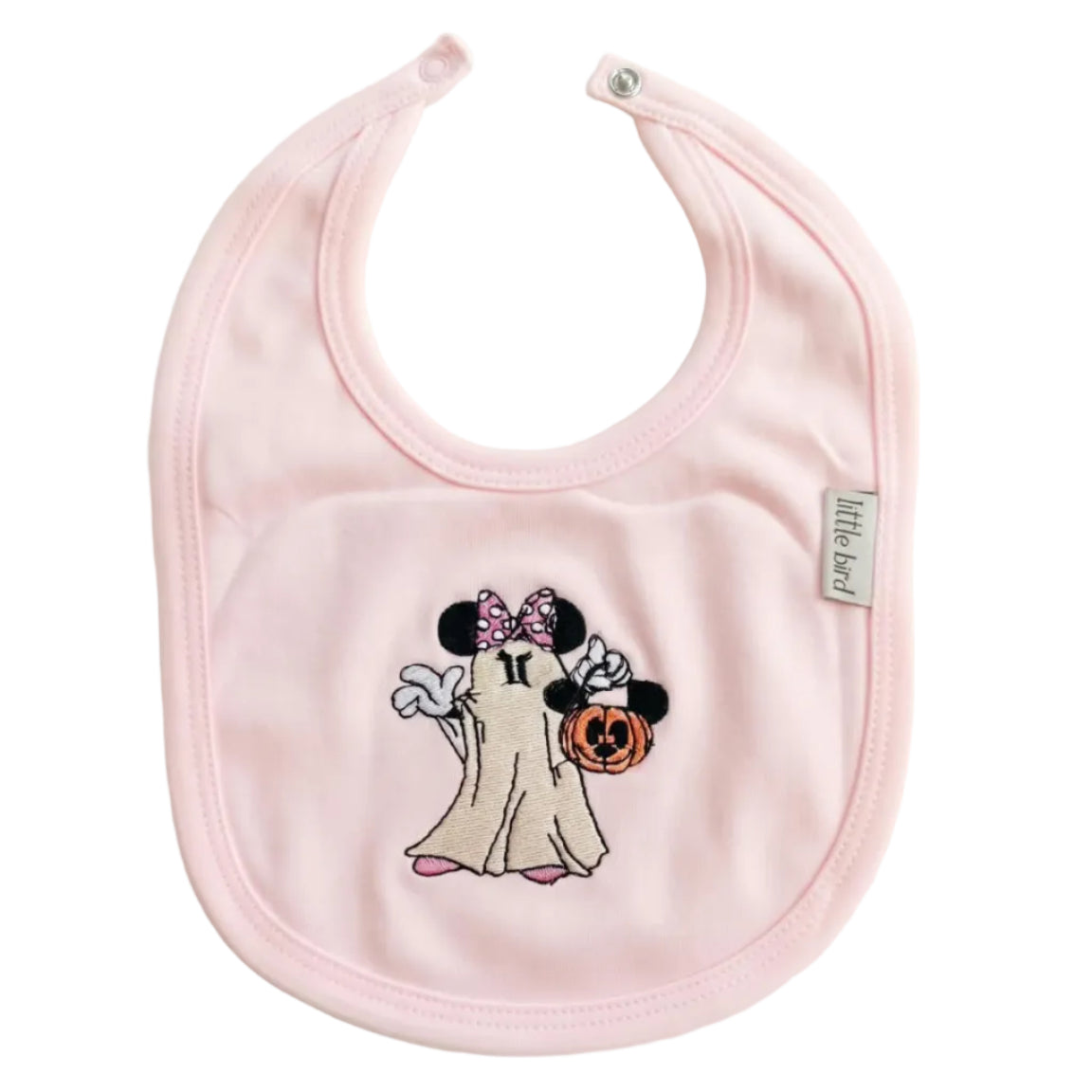 Little Bird - Bavoir Personnalisable Minù - Brodé à la Main - Cadeau de Naissance