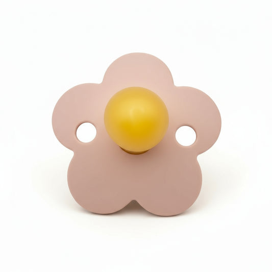 Ciuccio Morbido Piccolo in Silicone a Fiore per Neonati Cipolla - Comfort e Stile Colore Rosa Chiaro