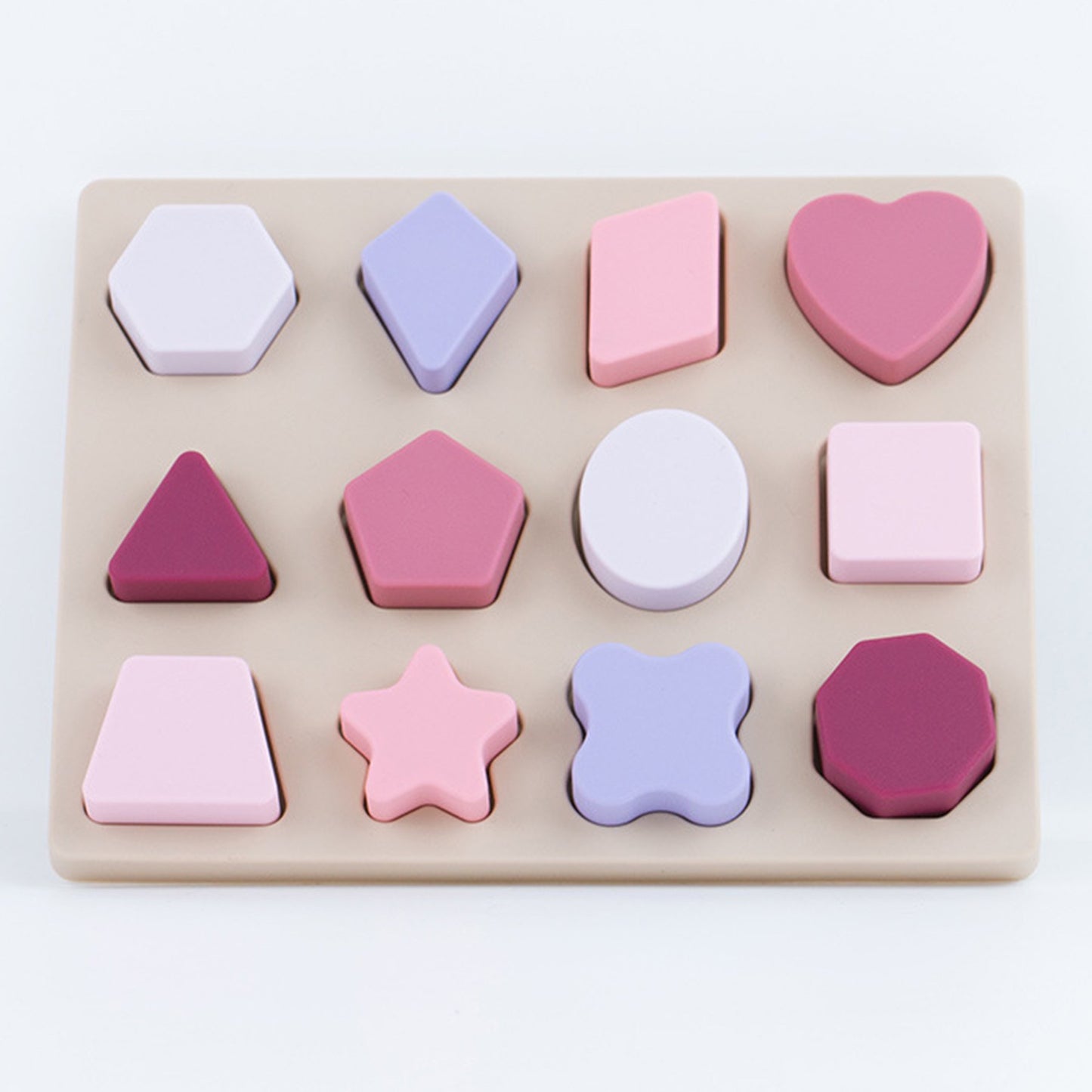 Tavola Incastro Forme Morbide in Silicone | Sviluppo Cognitivo & Motricità Fine