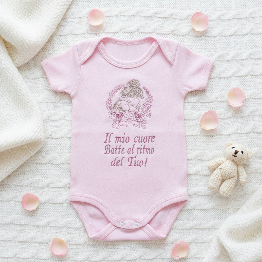 Flat lay rosa senza etichetta