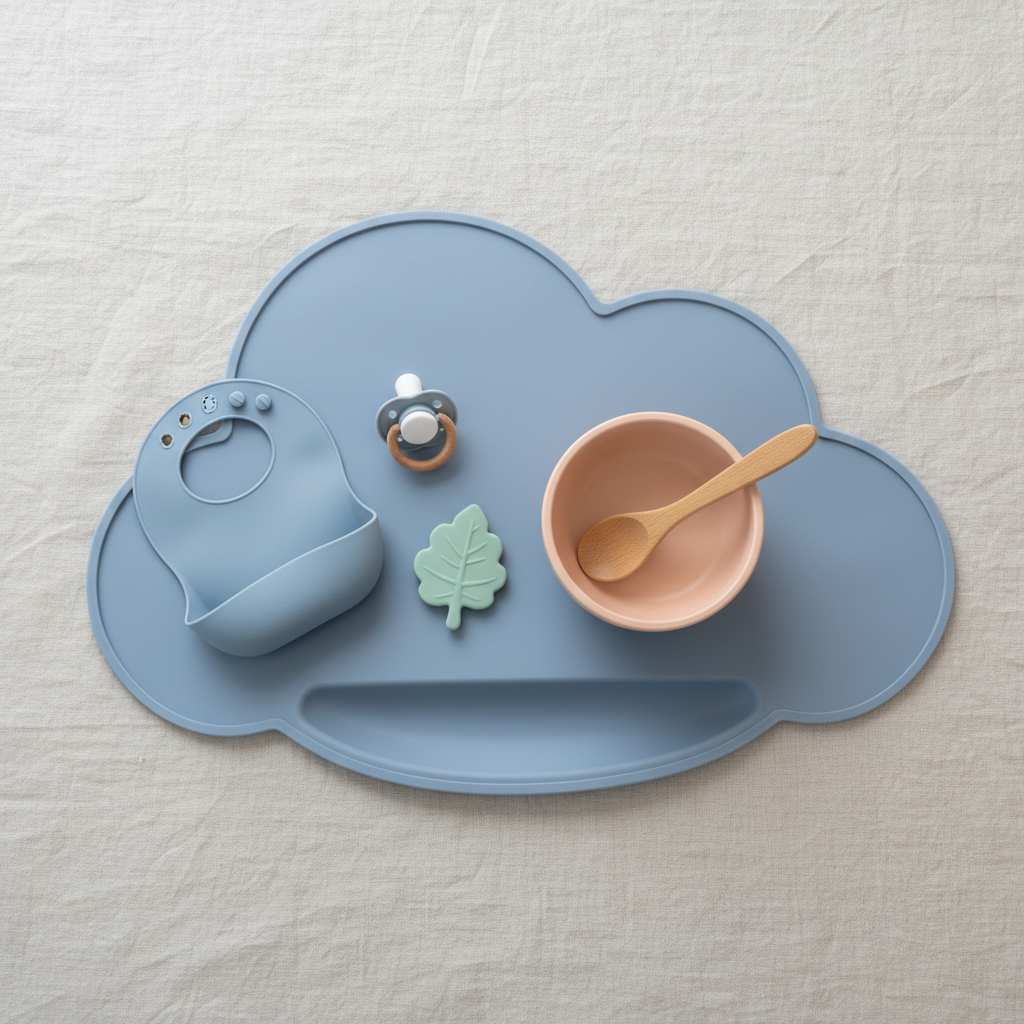 Flatlay con accessori pappa