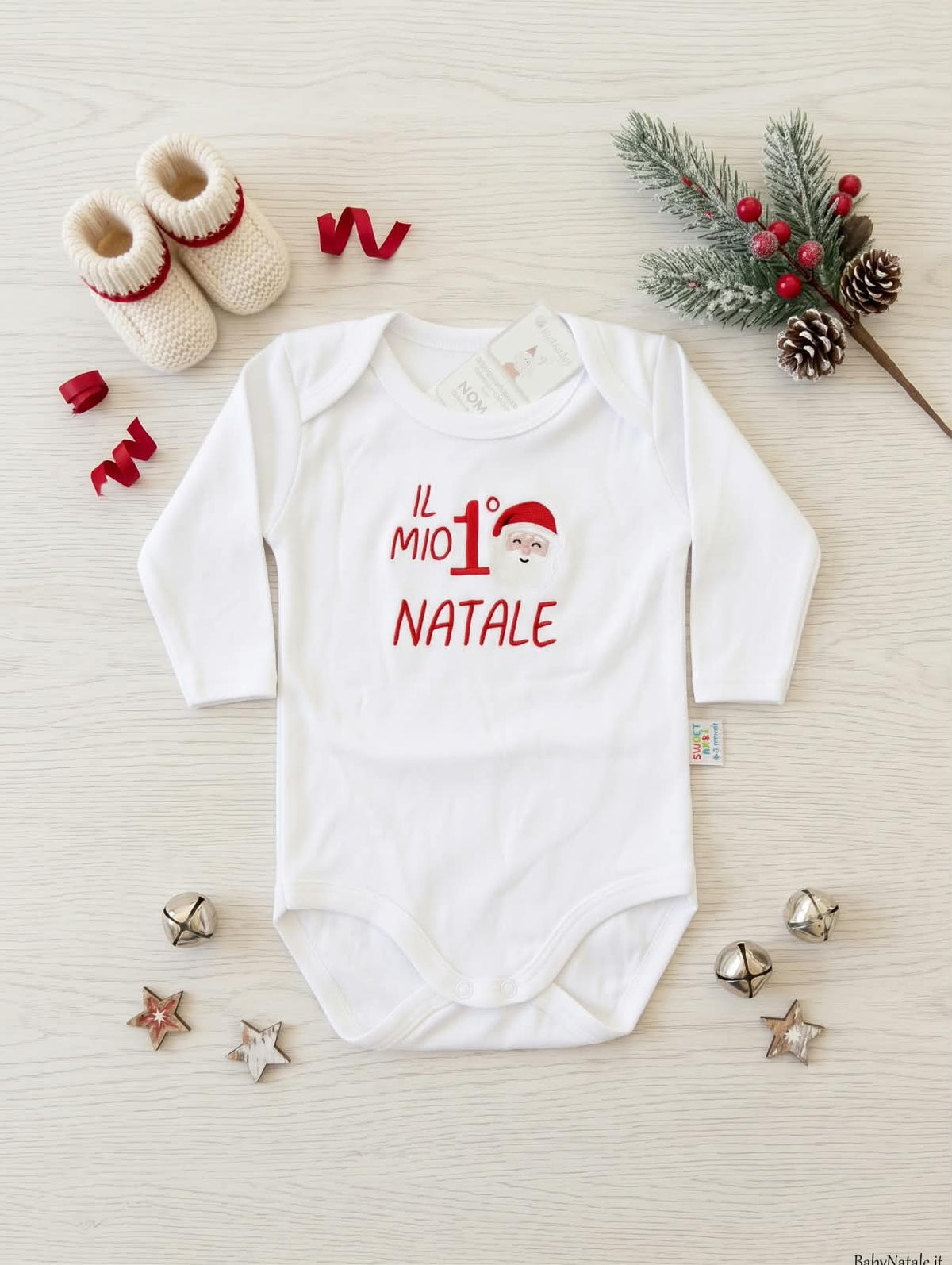 Little Bird - Body de naissance "My 1st Birthday" personnalisé avec prénom - 100% Coton - Cadeau de naissance