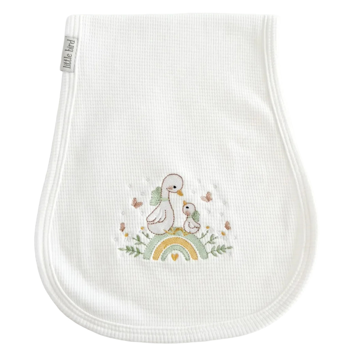 Little Bird - Telospalla Paperelle su Arcobaleno - 100% Cotone Anallergico - Personalizzabile