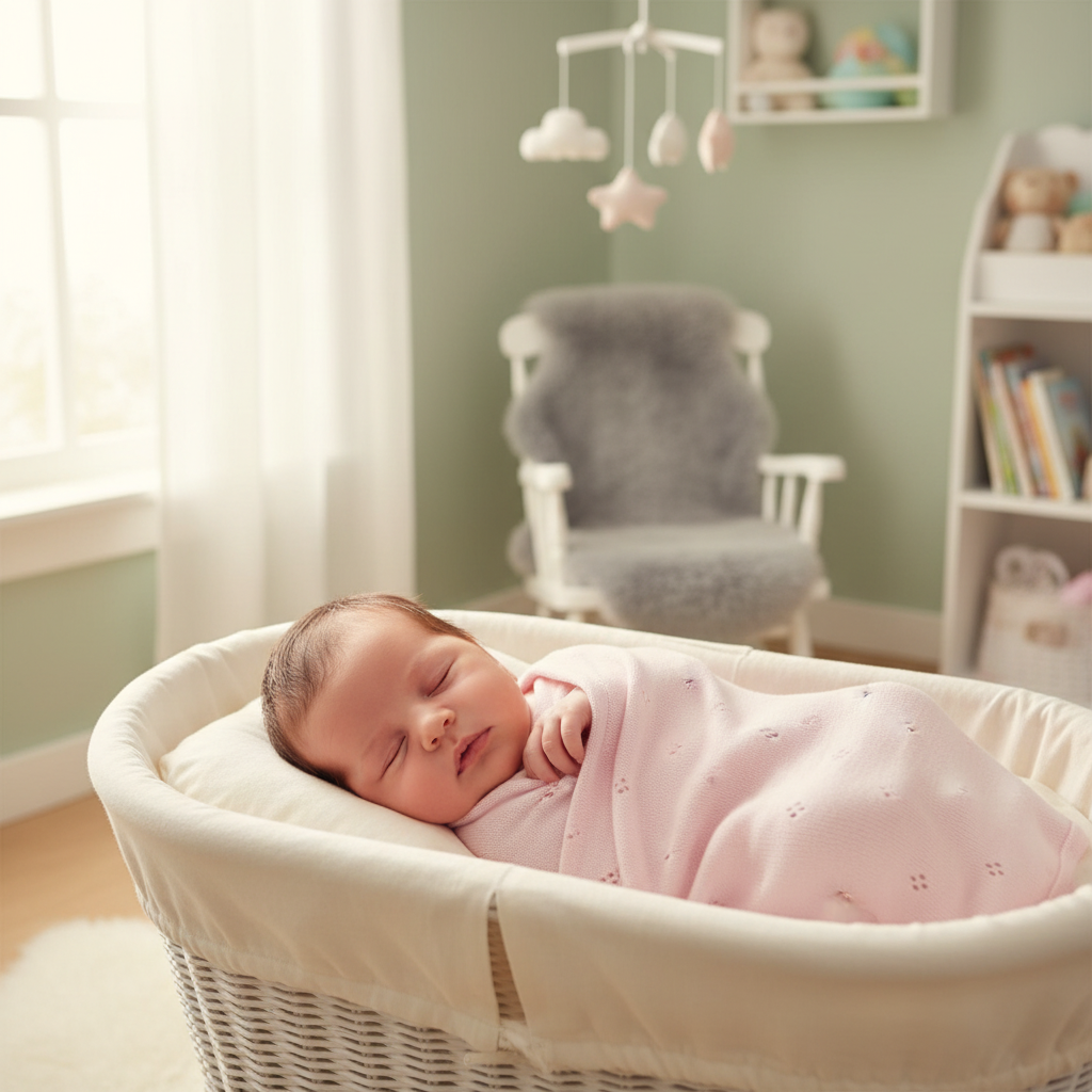 Copertina Traforata Rombi Rosa lifestyle neonato
