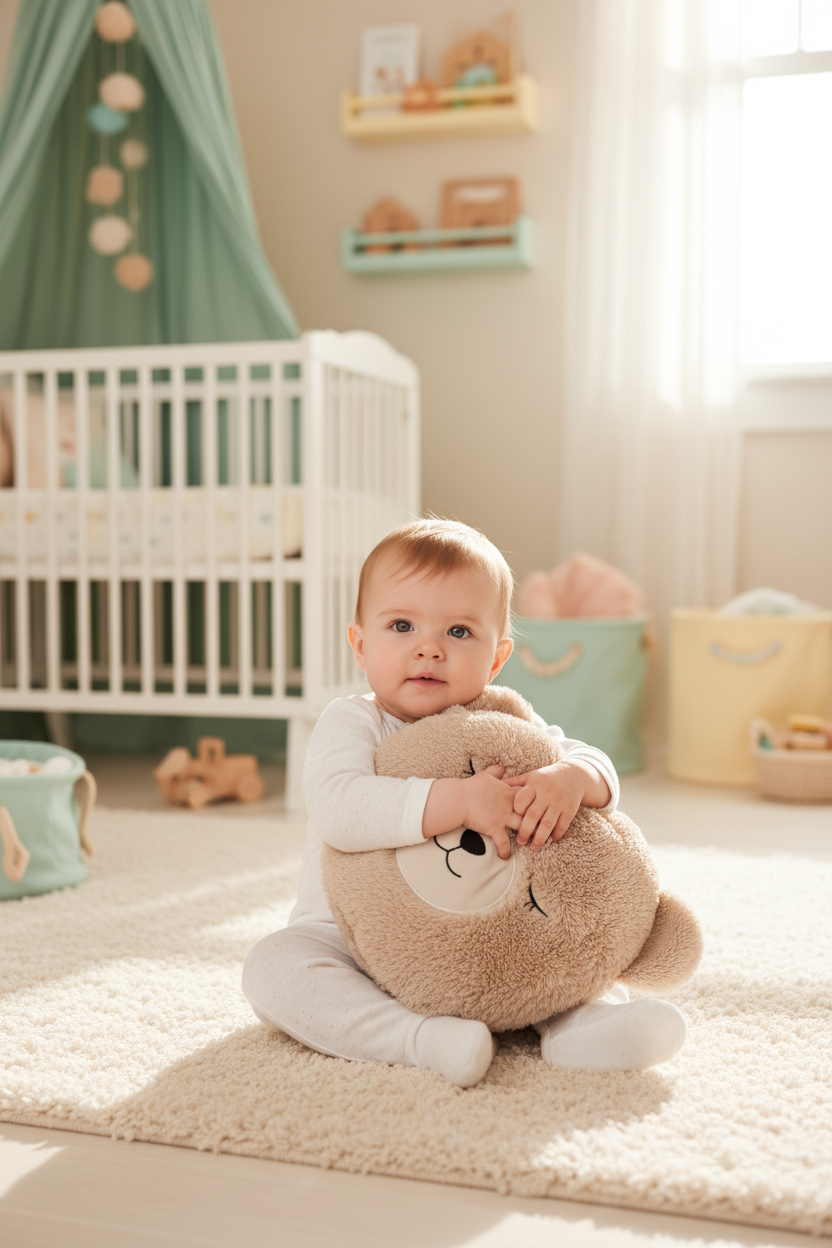 Cuscino Faccia Orso bambina