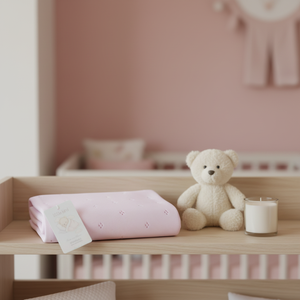 Copertina Traforata Rombi Rosa lifestyle mensola