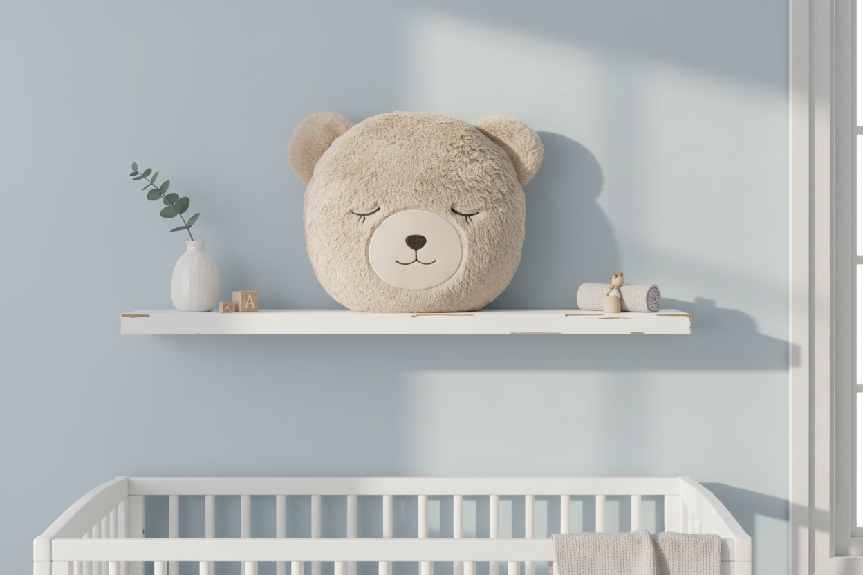 Cuscino Faccia Orso lifestyle nursery
