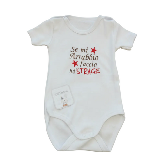 Body personalizzato Se mi arrabbio faccio na'strage