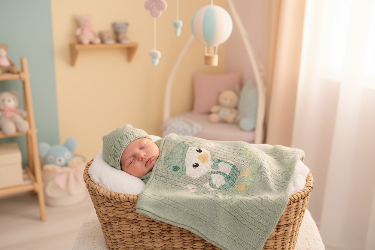 Copertina Paperotto avvolta intorno al neonato