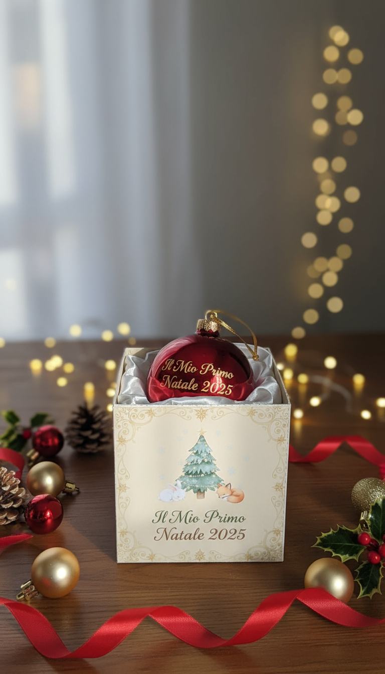 Pallina di Natale Personalizzata Con il Tuo Nome  - Nome Personalizzabile