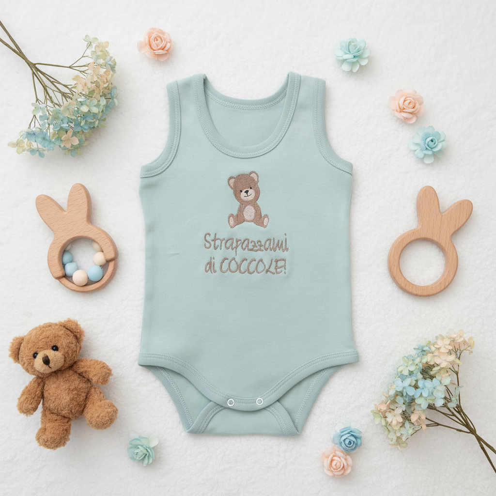 Body Strapazzami di Coccole - Flat lay
