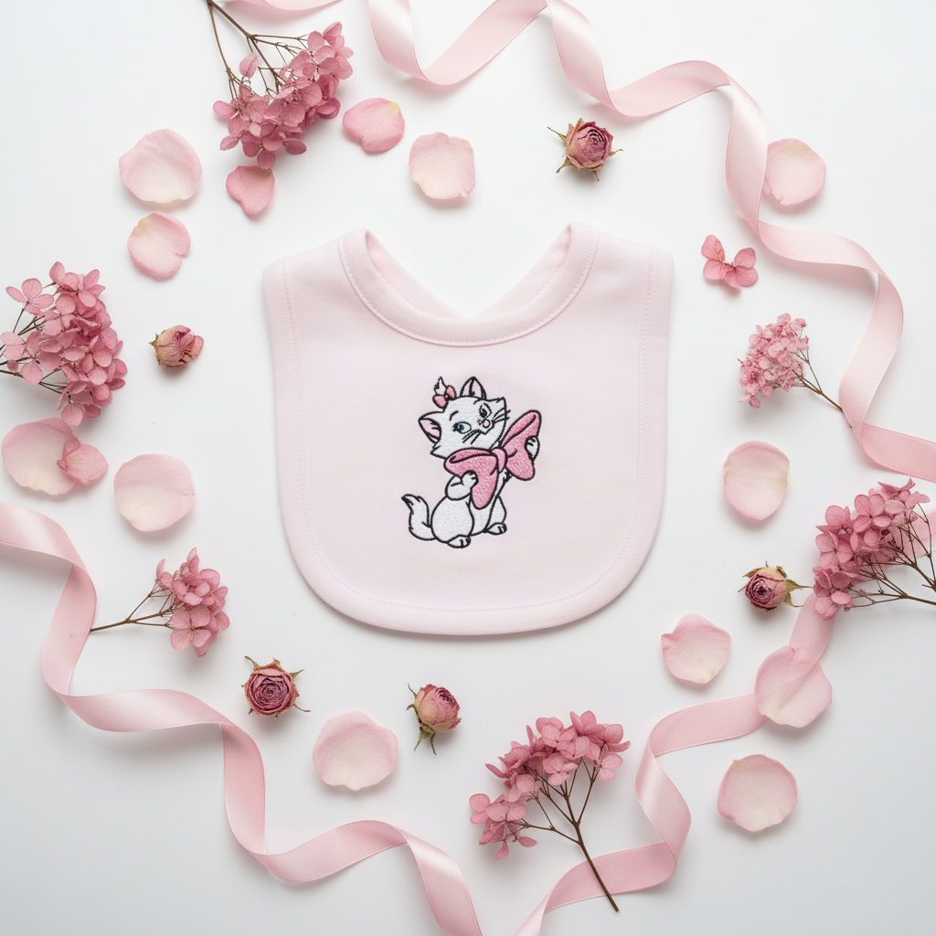 Little Bird - Bavetta Personalizzabile Minù - Ricamata a Mano - Regalo Nascita