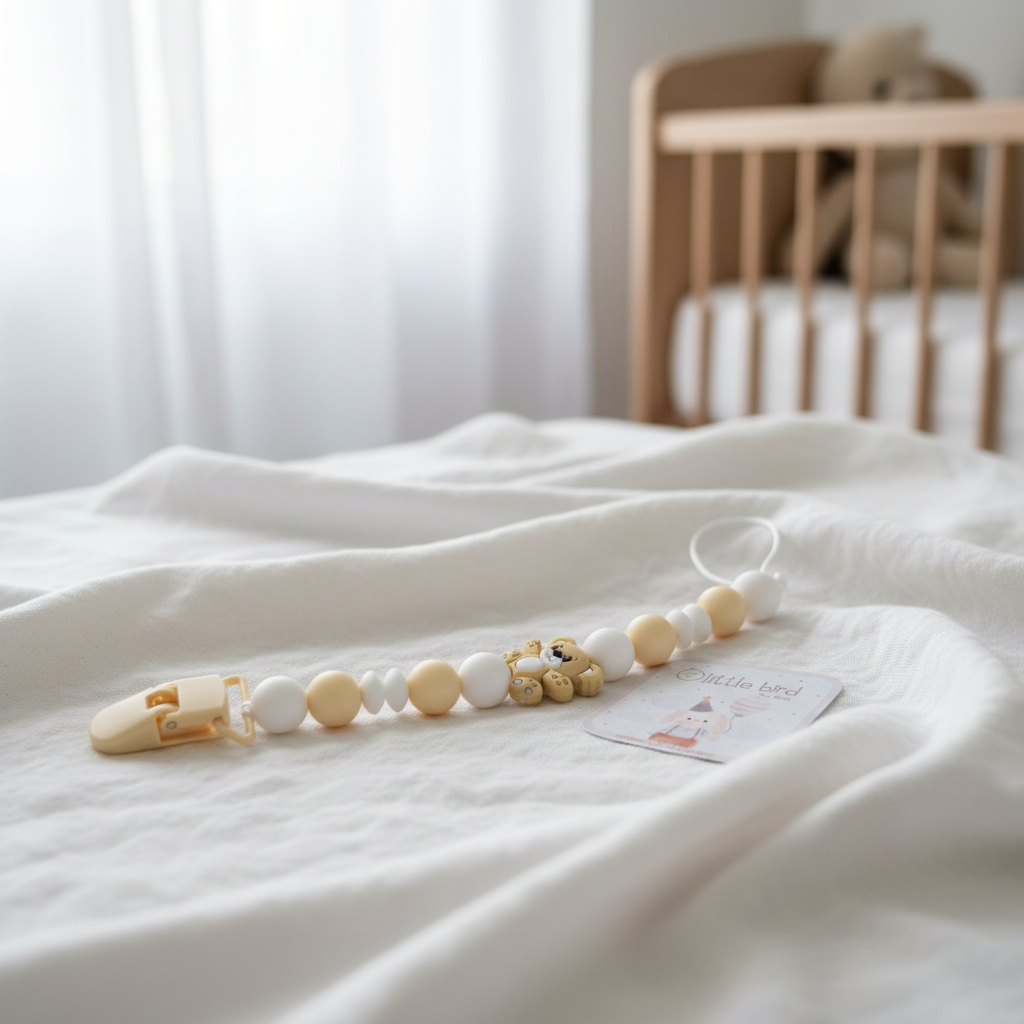 Portaciuccio Orsetto Beige - lifestyle nursery