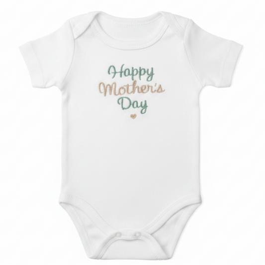 Body Happy Mother's Day verde beige sfondo bianco - Little Bird