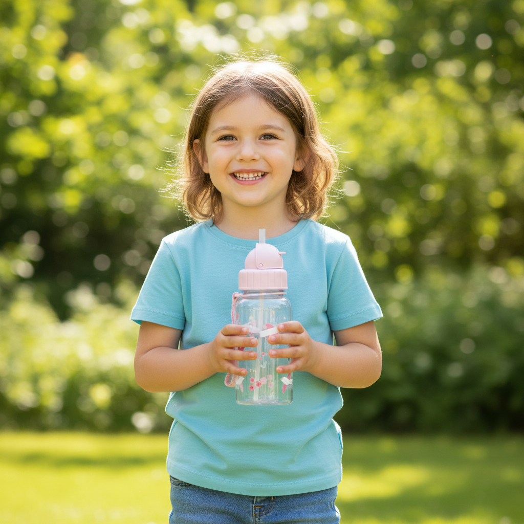 Borraccia Blossom Birds lifestyle - bambino al parco