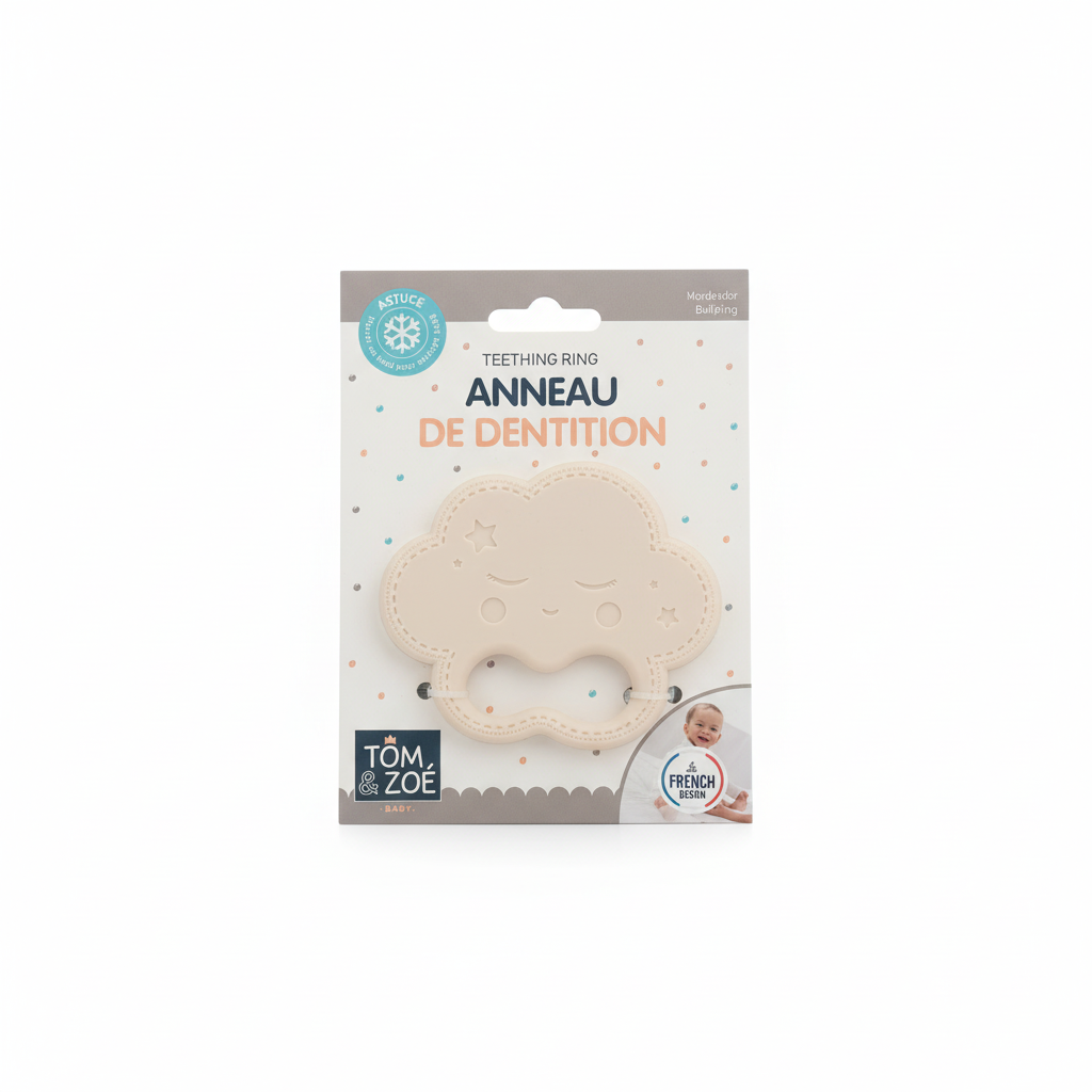 Massaggiagengive nuvoletta avorio con packaging