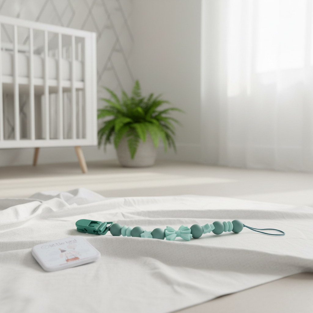 Portaciuccio Fiocchetto Verde - lifestyle nursery