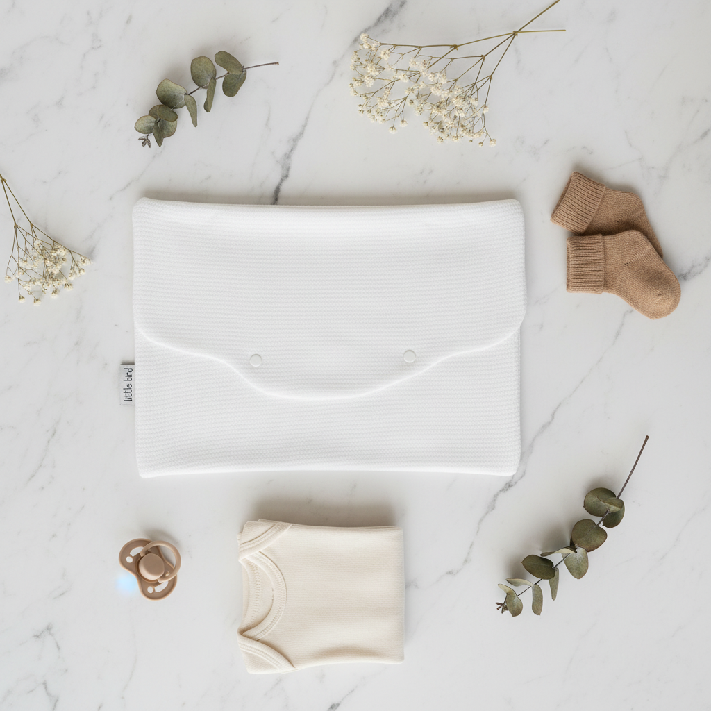 Flatlay busta portatutto avorio