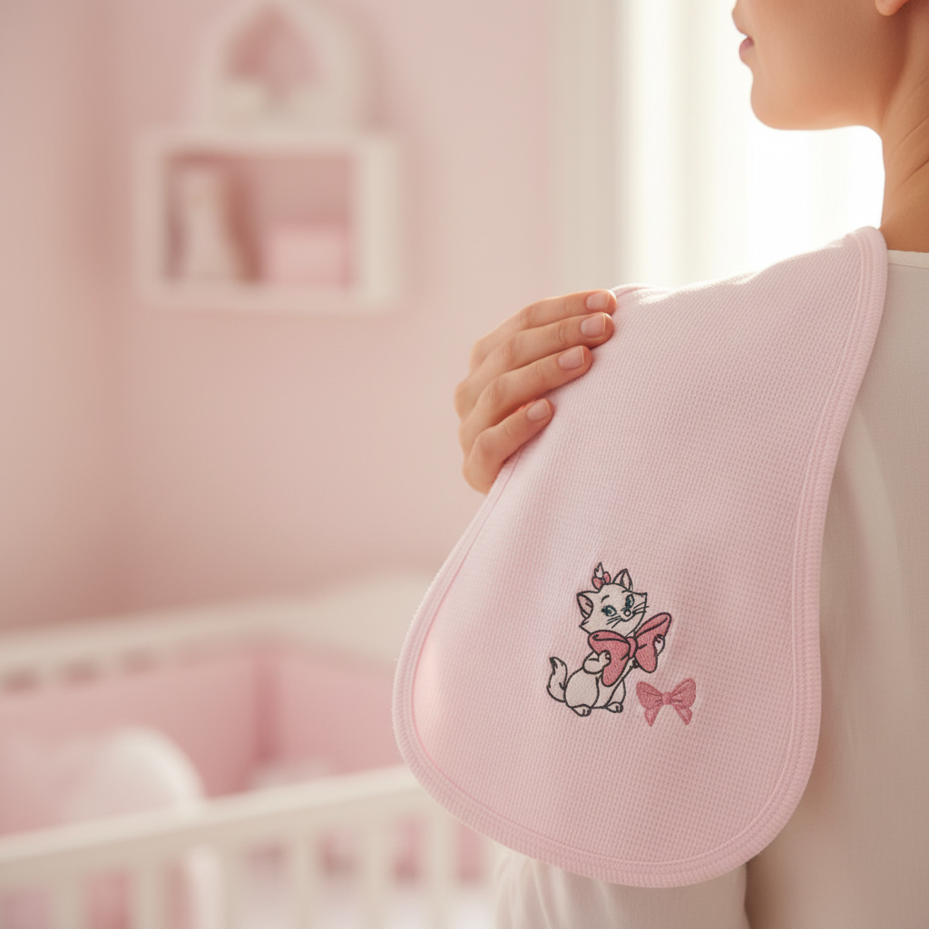 Telospalla rosa Minù Aristogatti lifestyle mano sulla spalla