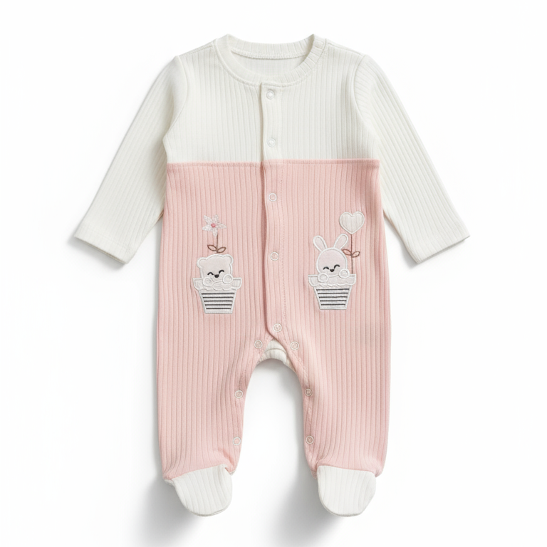 Tutina Neonato Rosa - Coniglietto