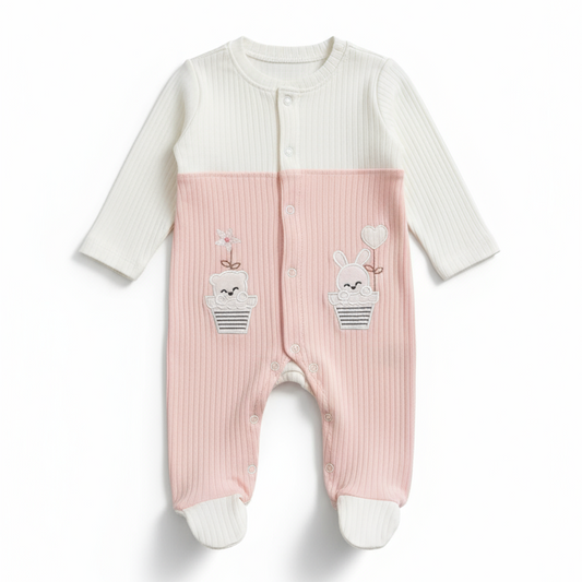 Tutina Neonato Rosa - Coniglietto