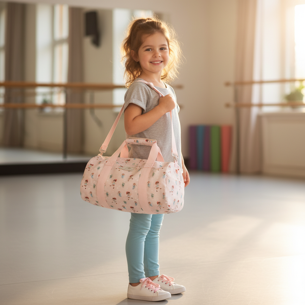 Borsa Sportiva Wooden Boy Tutete lifestyle - bambina con borsa rosa
