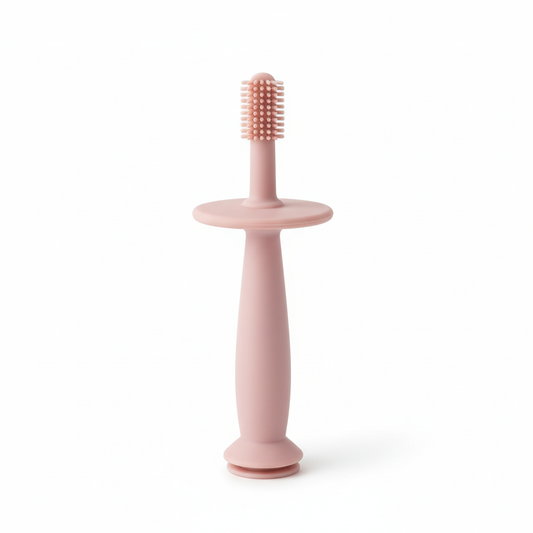 Spazzolino in Silicone Rose sfondo bianco