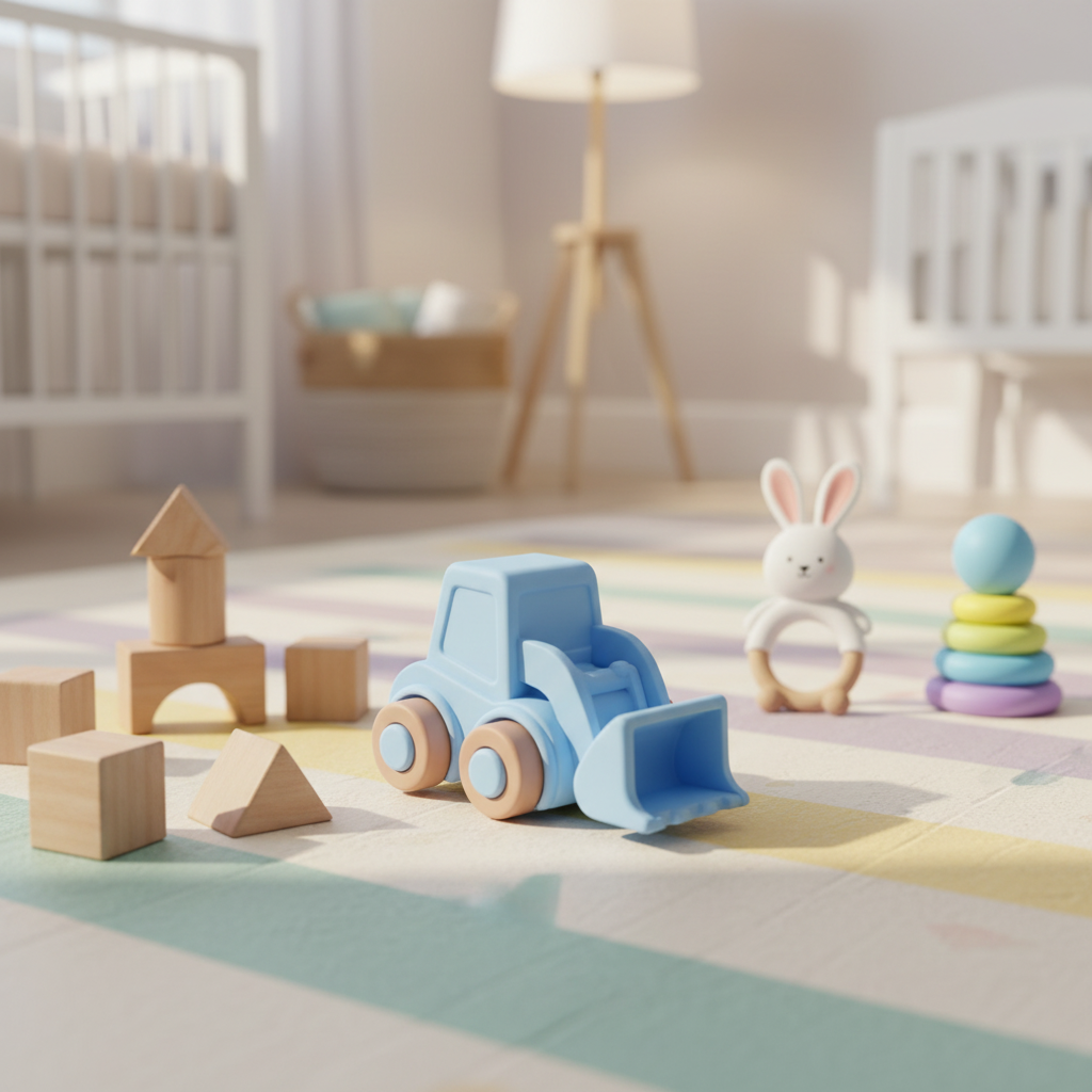 Bob cat in silicone su tappeto gioco