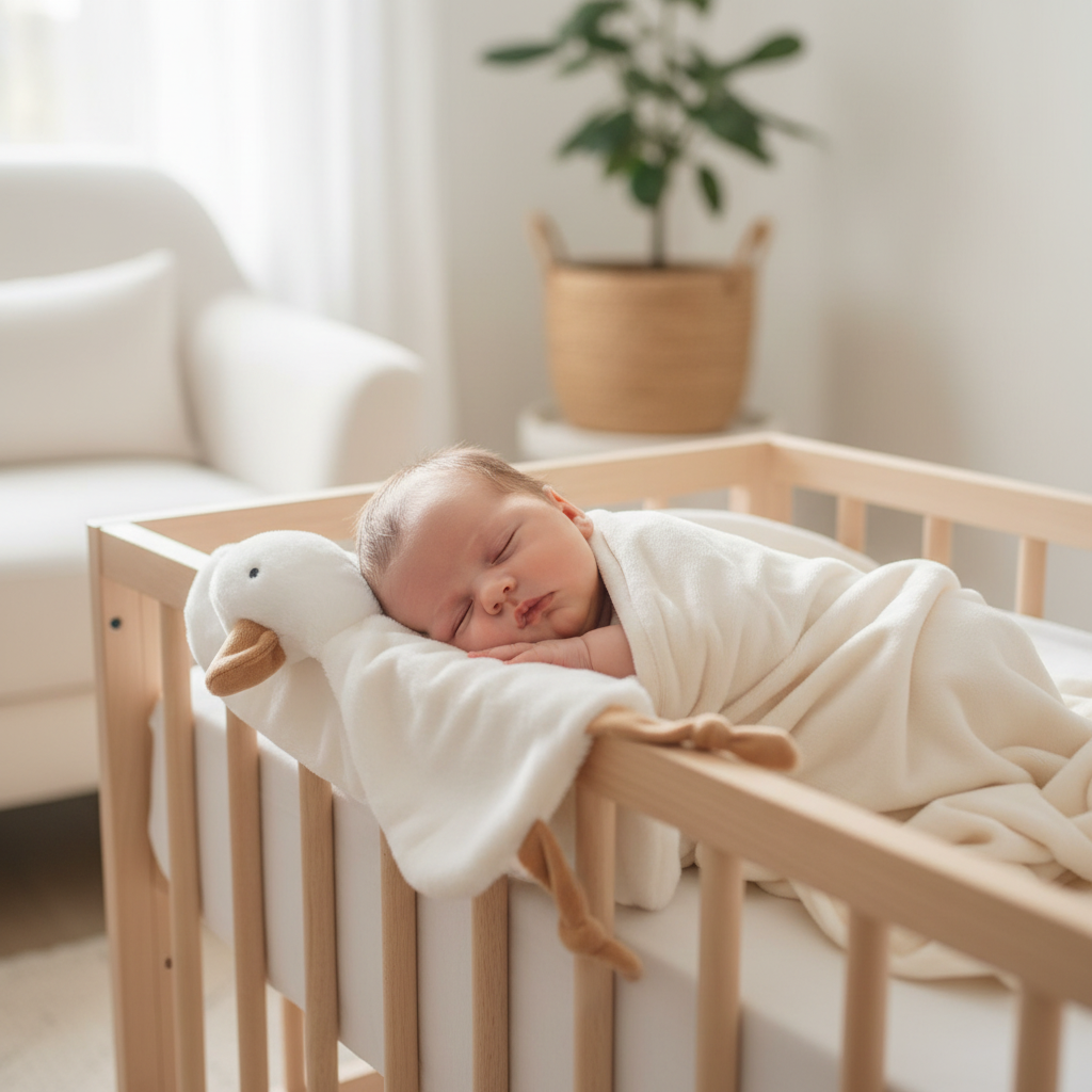 Dou Dou Oca Bianca - neonato in culla