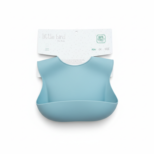 Bavetta celeste con packaging Little Bird