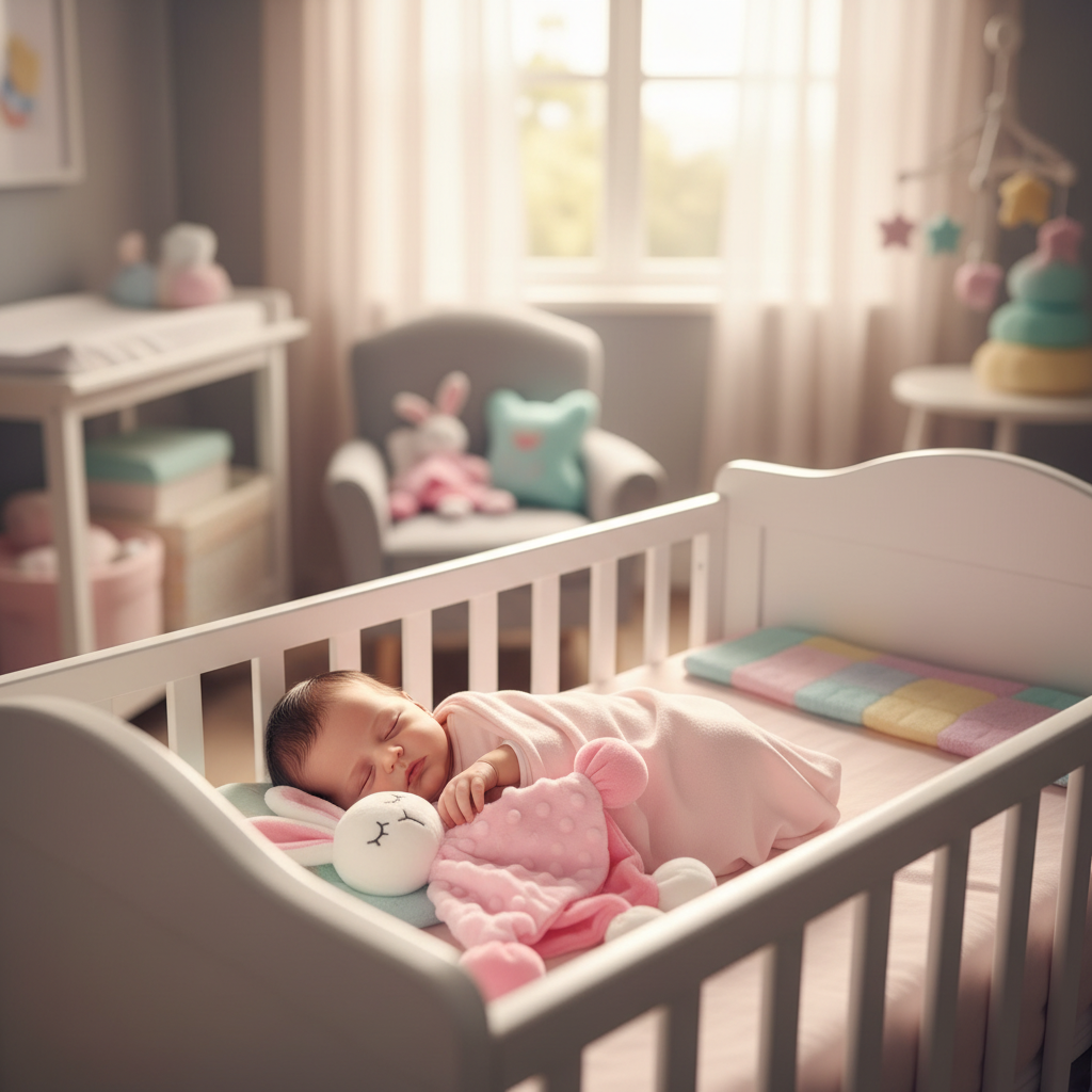 Dou Dou Coniglietta - neonato in culla