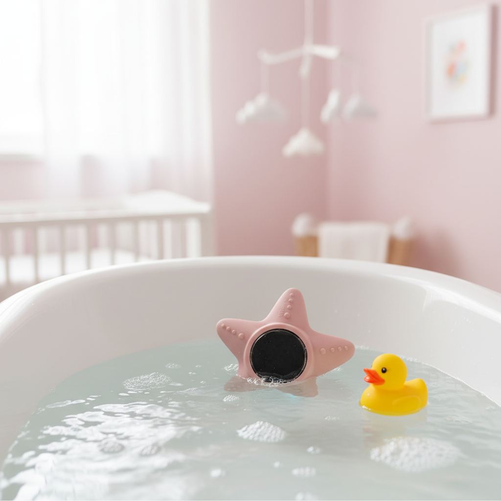 Termometro Little Star Rosa lifestyle vaschetta