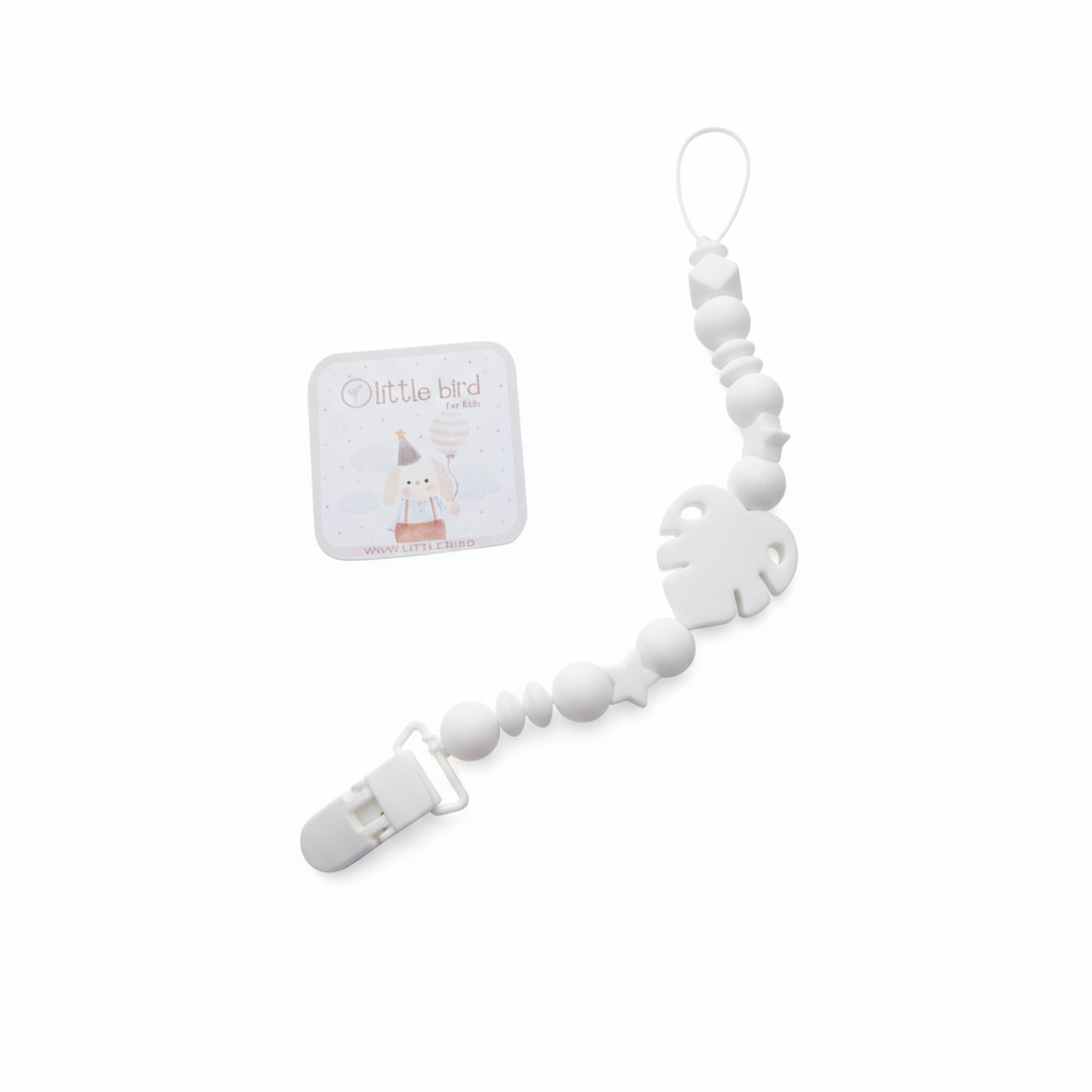 Portaciuccio Foglia Bianco - sfondo bianco