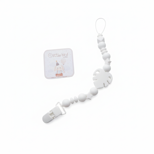Portaciuccio Foglia Bianco - sfondo bianco