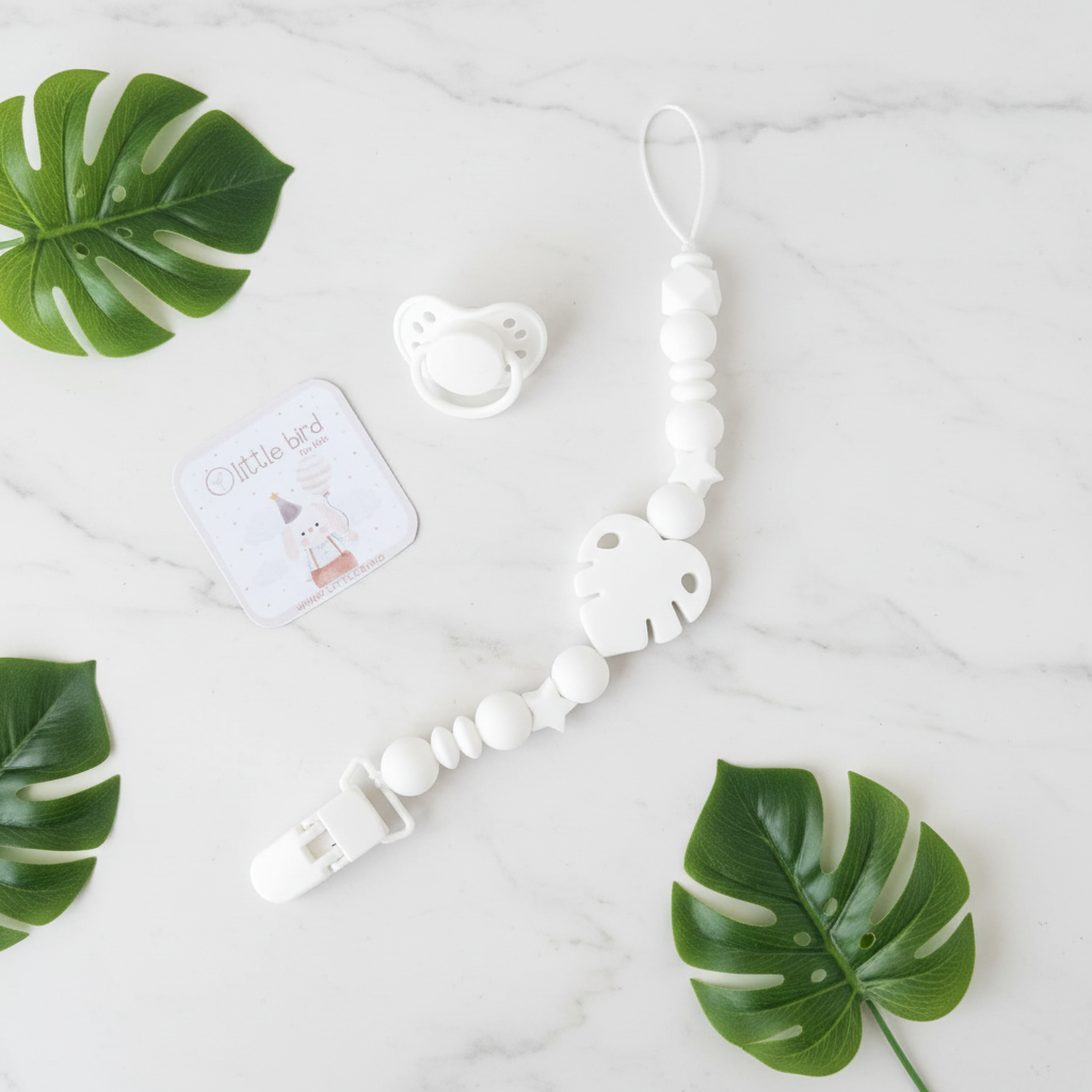 Portaciuccio Foglia Bianco - flat lay