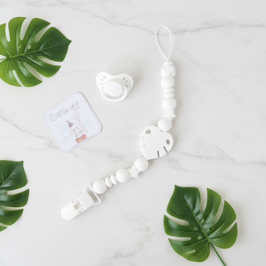 Portaciuccio Foglia Bianco - flat lay