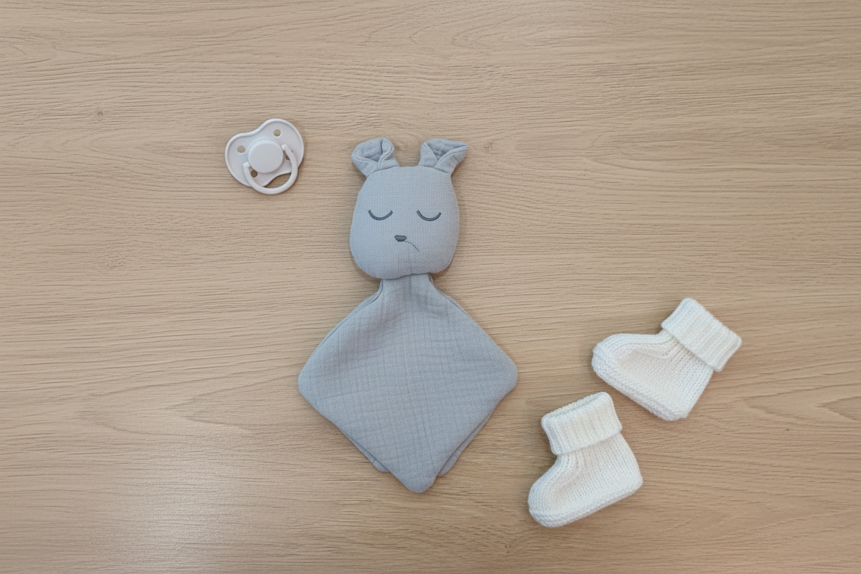 Dou Dou Orsetto Grigio - lifestyle flat lay