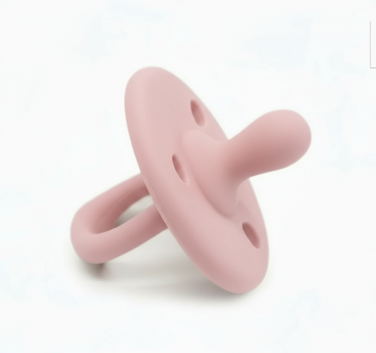 Ciuccio Morbido in Silicone BPA Free per Neonati - Colore Rosa - Conforme Normative UE