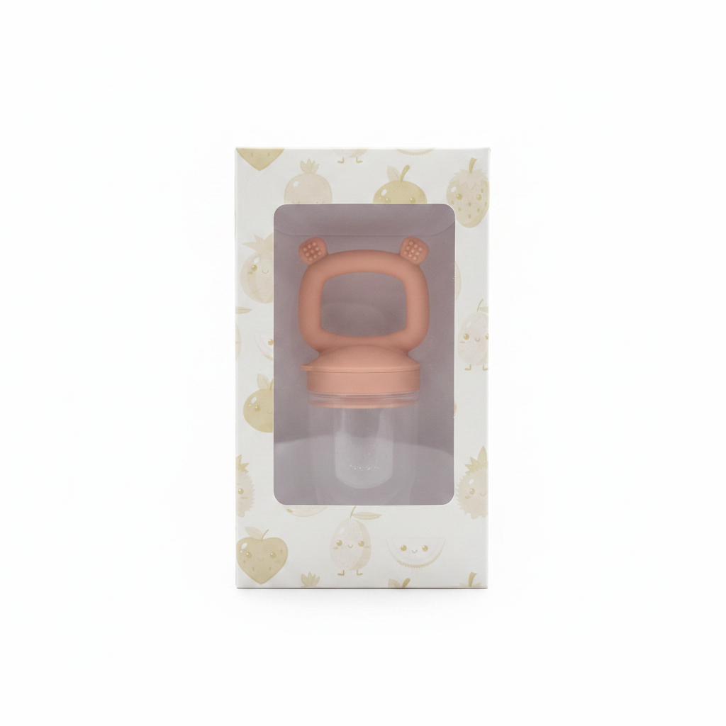 Ciuccio Frutta Orsetto Rosa con packaging Little Bird