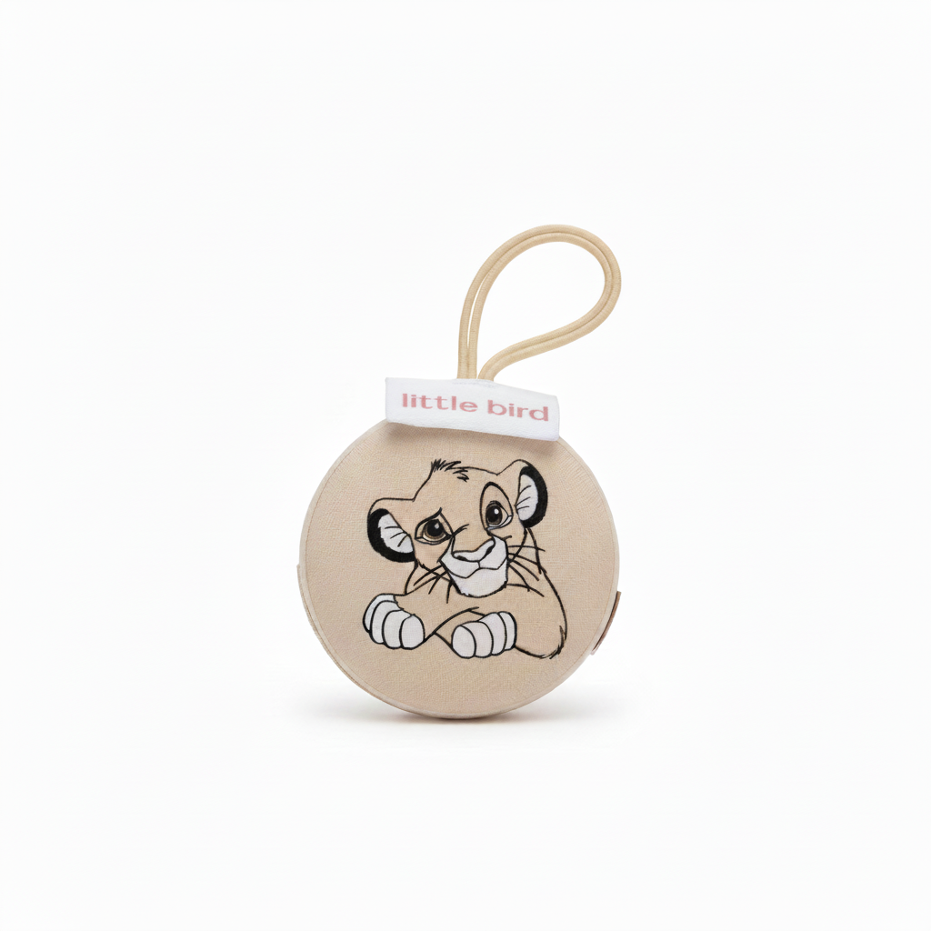 Portaciuccio Simba beige su sfondo bianco