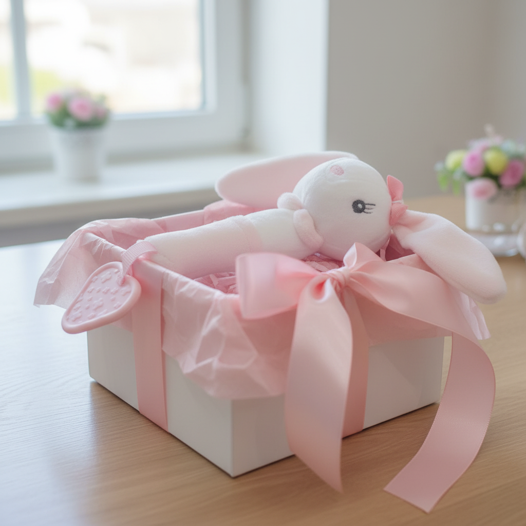 Sonaglino Coniglietto Rosa - gift box