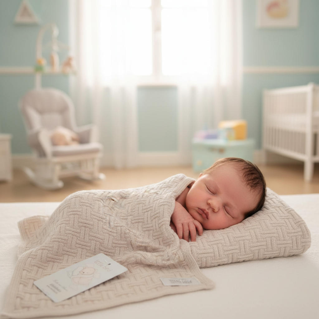 Copertina Griglia Beige lifestyle neonato