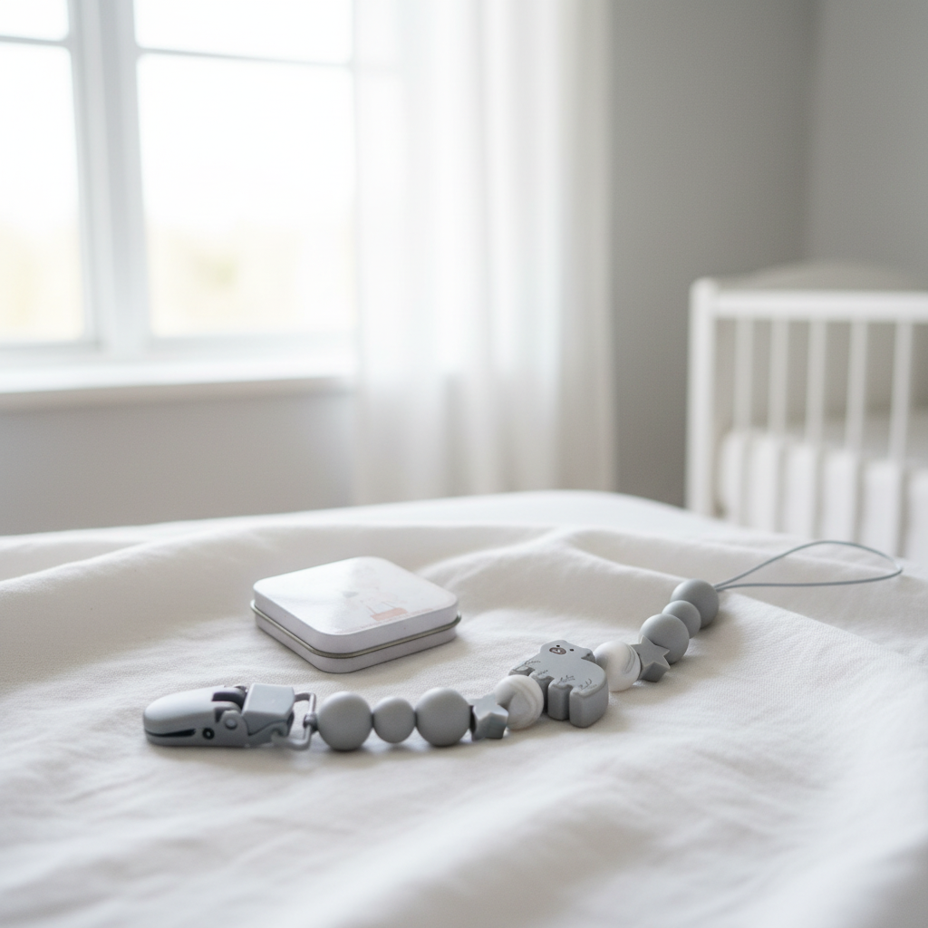 Portaciuccio Orso Grigio - lifestyle nursery