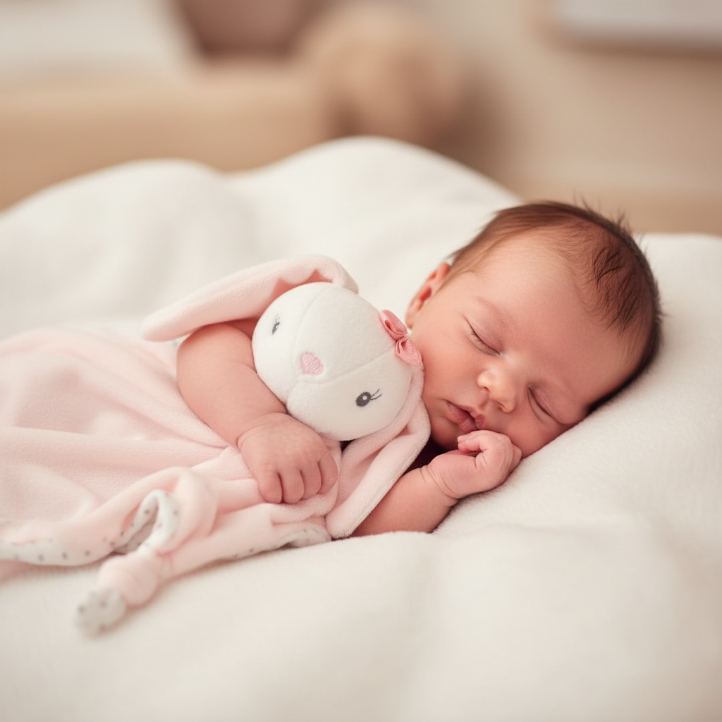 Little Bird - Dou Dou Coniglietta con Fiocchetto - 100% Anallergico - Regalo Nascita