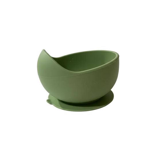 Ciotola silicone olive green sfondo bianco